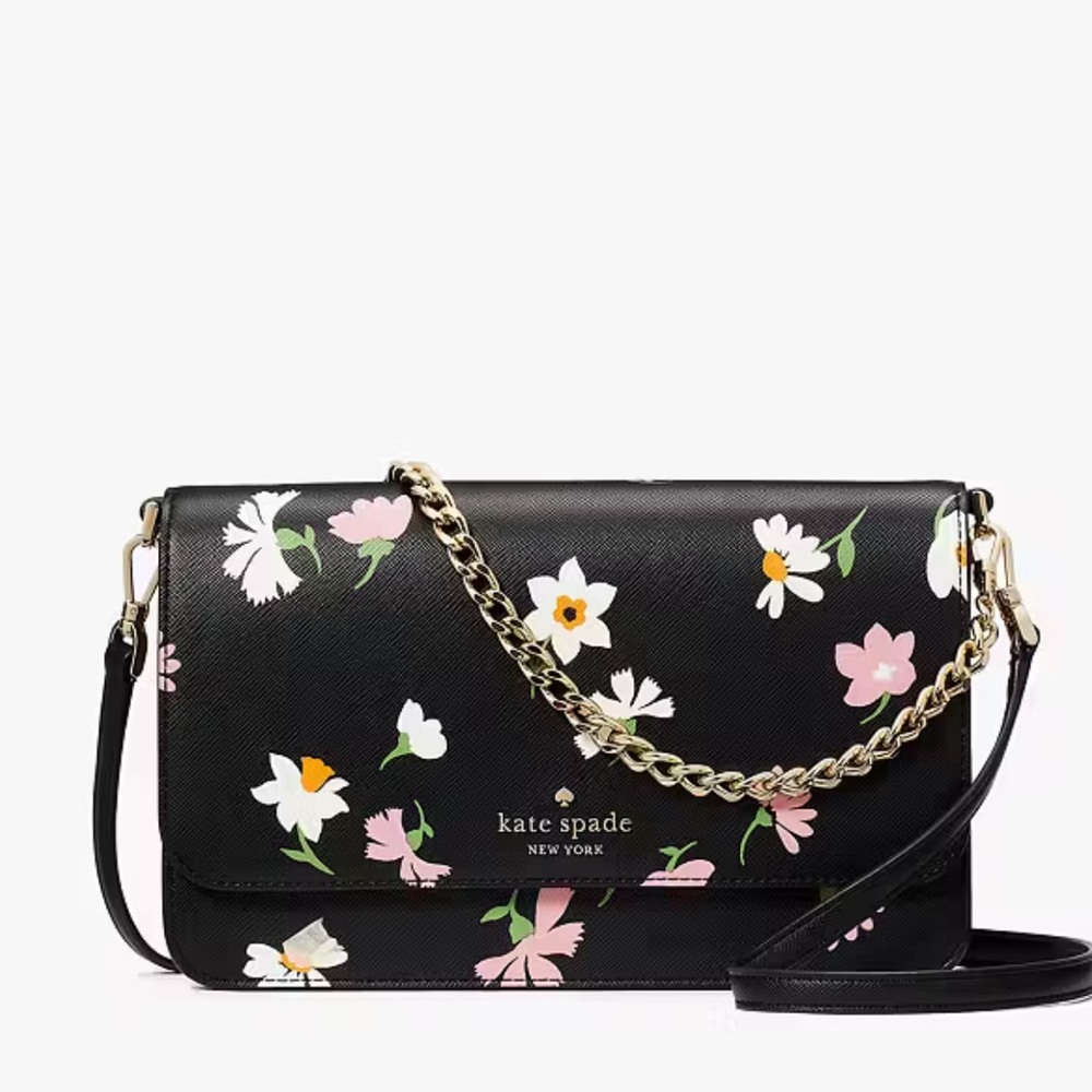 Kate Spade Madison Floral Waltz Flap Convertible Crossbody
Black Multi
NWT - Picture 2 of 16